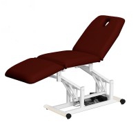 Marquesa elétrica de três corpos Kinefis Quality: com estrutura de aço soldado, buraco e tampa facial, sem rodas e respaldo reclinable Marquesa elétrica de três corpos Kinefis Quality: com estrutura de aço soldado, buraco e tampa facial, sem rodas e respaldo reclinable